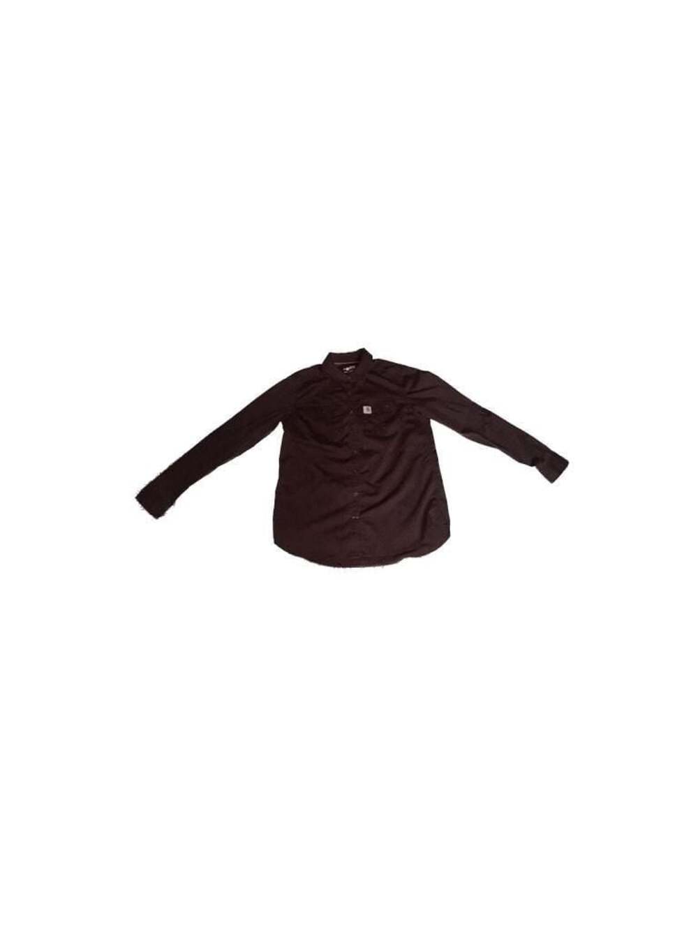 Carhartt Force Relaxed Fit Long Sleeve Button Down Shirt  Plum Size M (8/10)